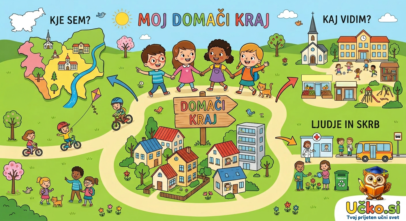 Ilustracija: Moj domači kraj