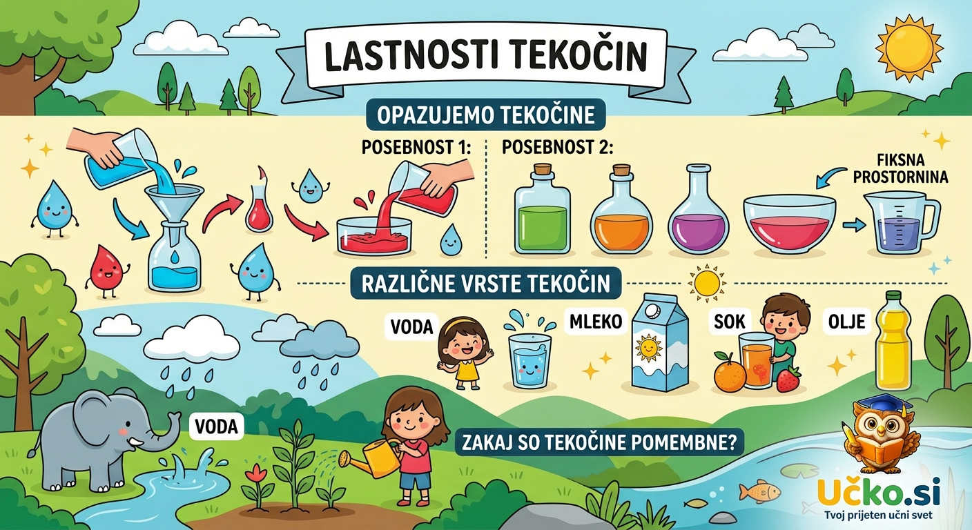 Ilustracija: Lastnosti tekočin