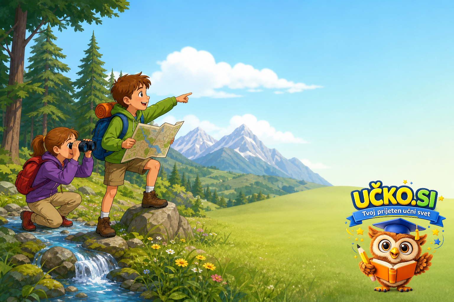 Ilustracija: An adventure story in nature