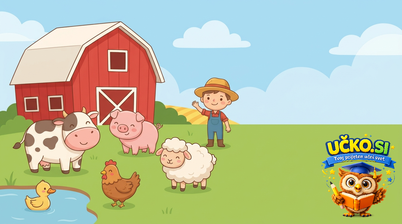 Ilustracija: Animals on the Farm