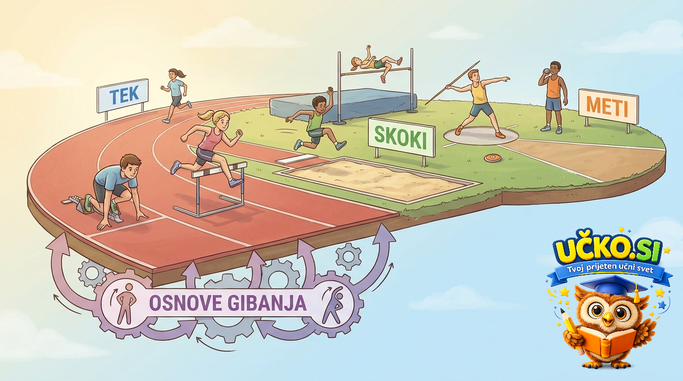 Ilustracija: Atletika in osnove gibanja