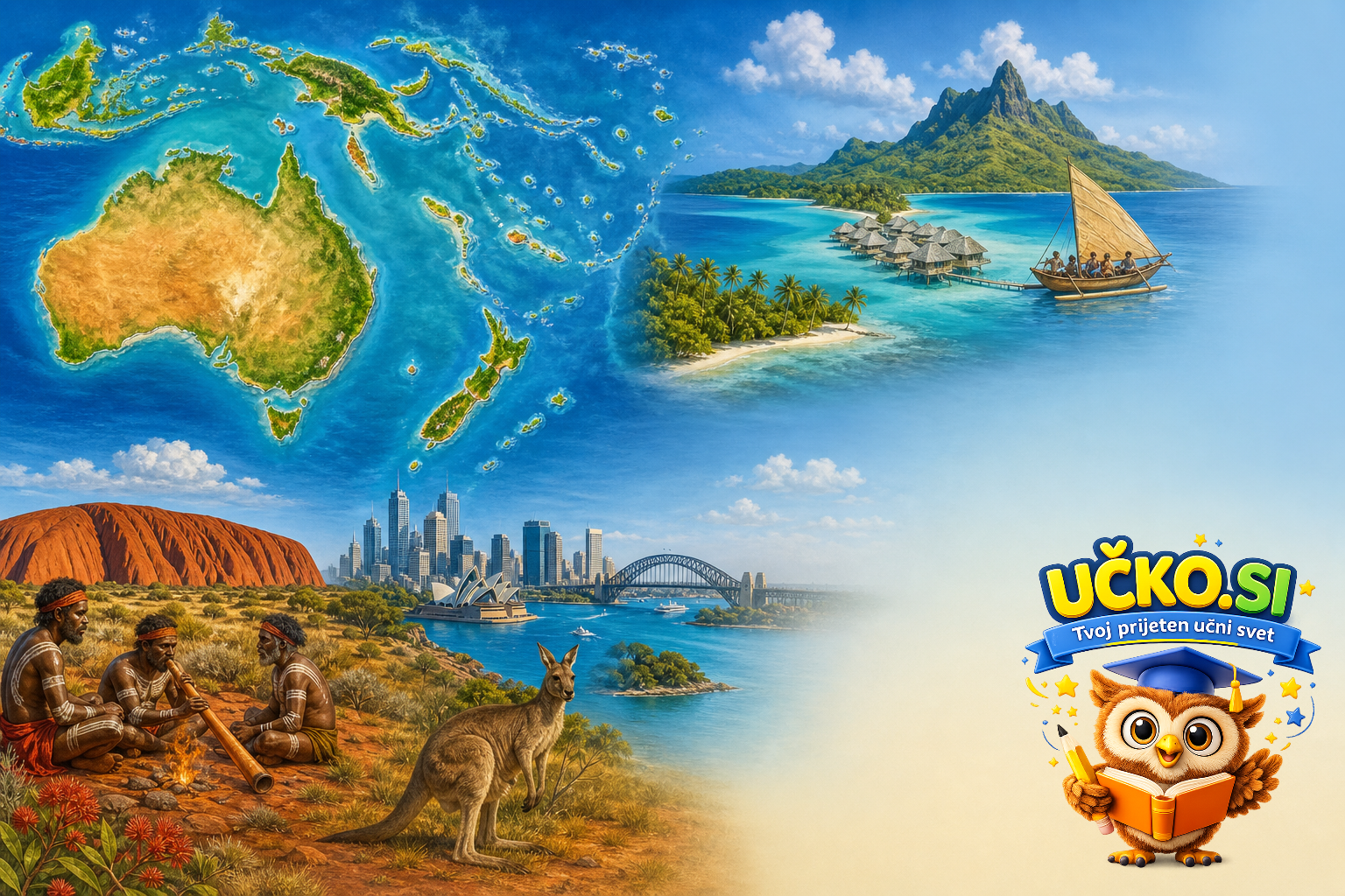 Ilustracija: Avstralija in Oceanija