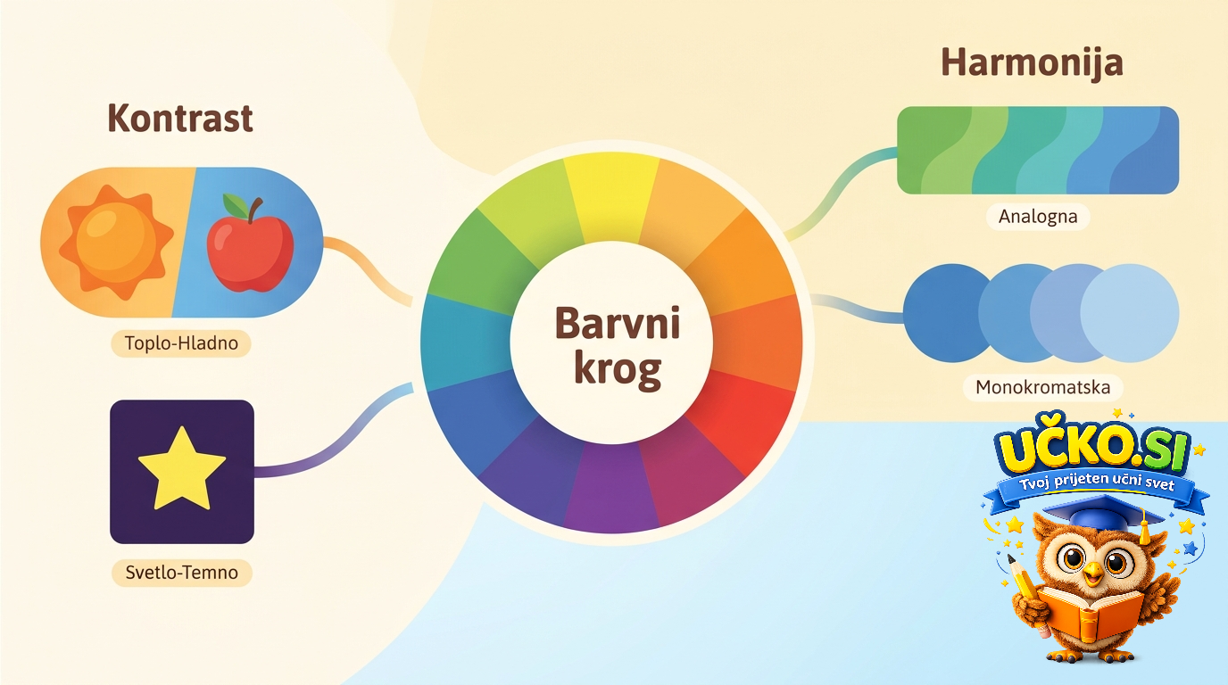 Ilustracija: Barvni kontrasti in harmonije