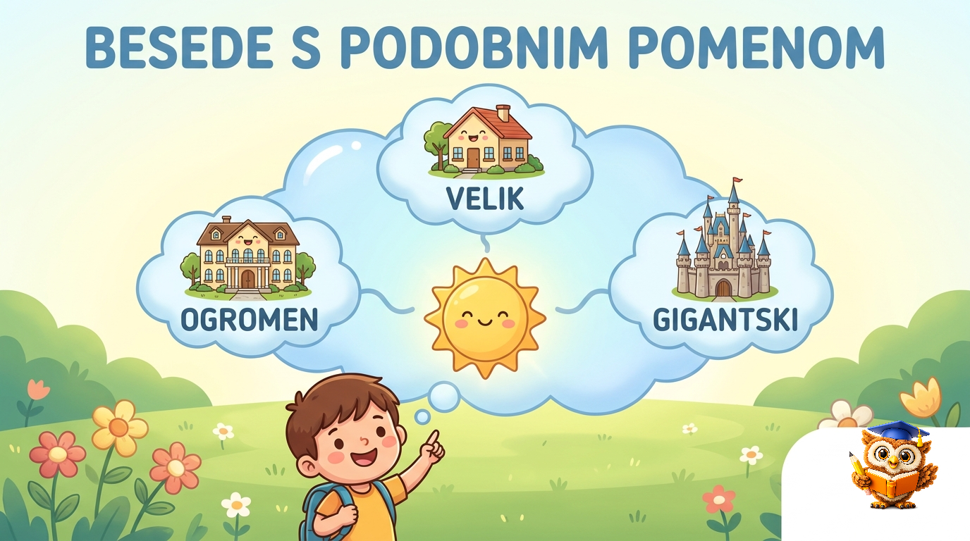 Ilustracija: Besede s podobnim pomenom