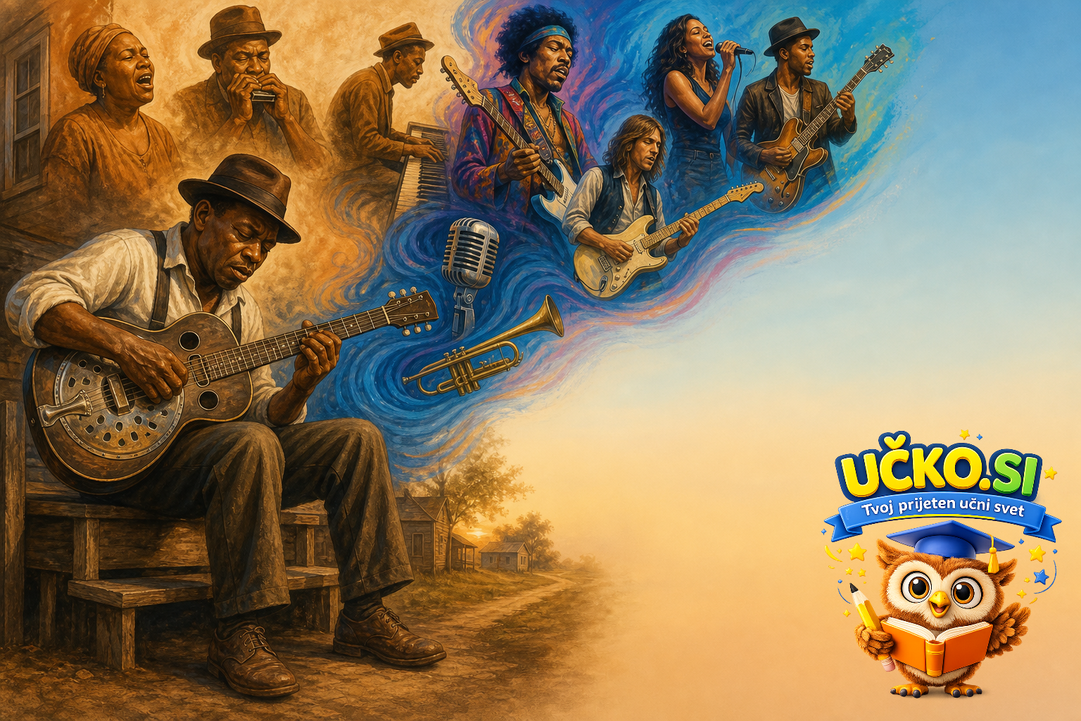 Ilustracija: Blues in njegov vpliv