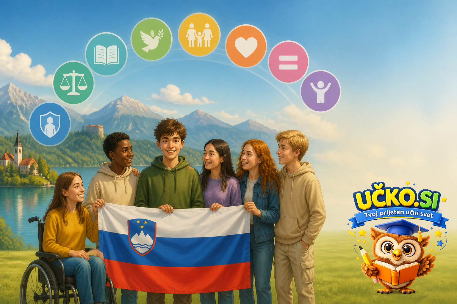 Ilustracija: Človekove pravice v Sloveniji
