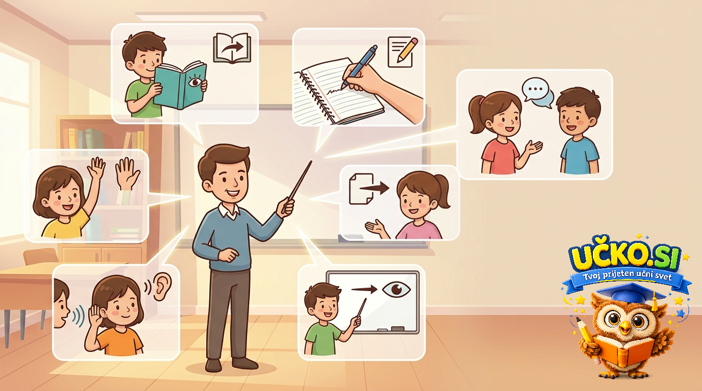 Ilustracija: common classroom instructions