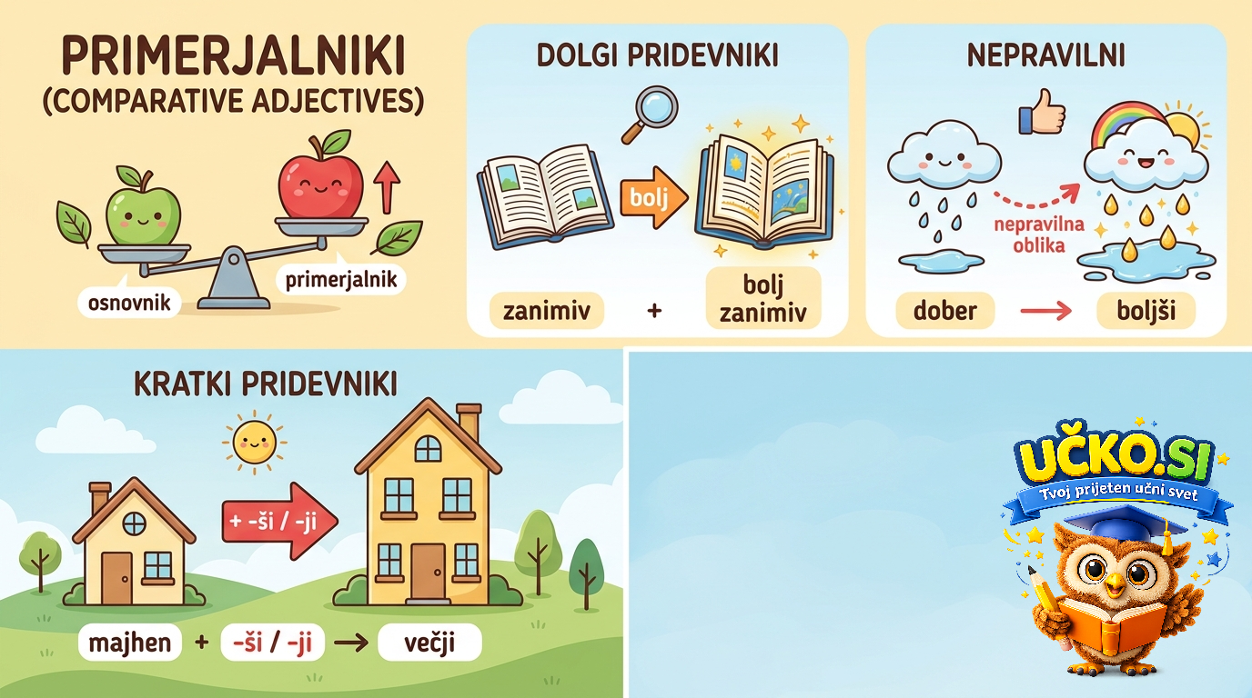 Ilustracija: comparative adjectives