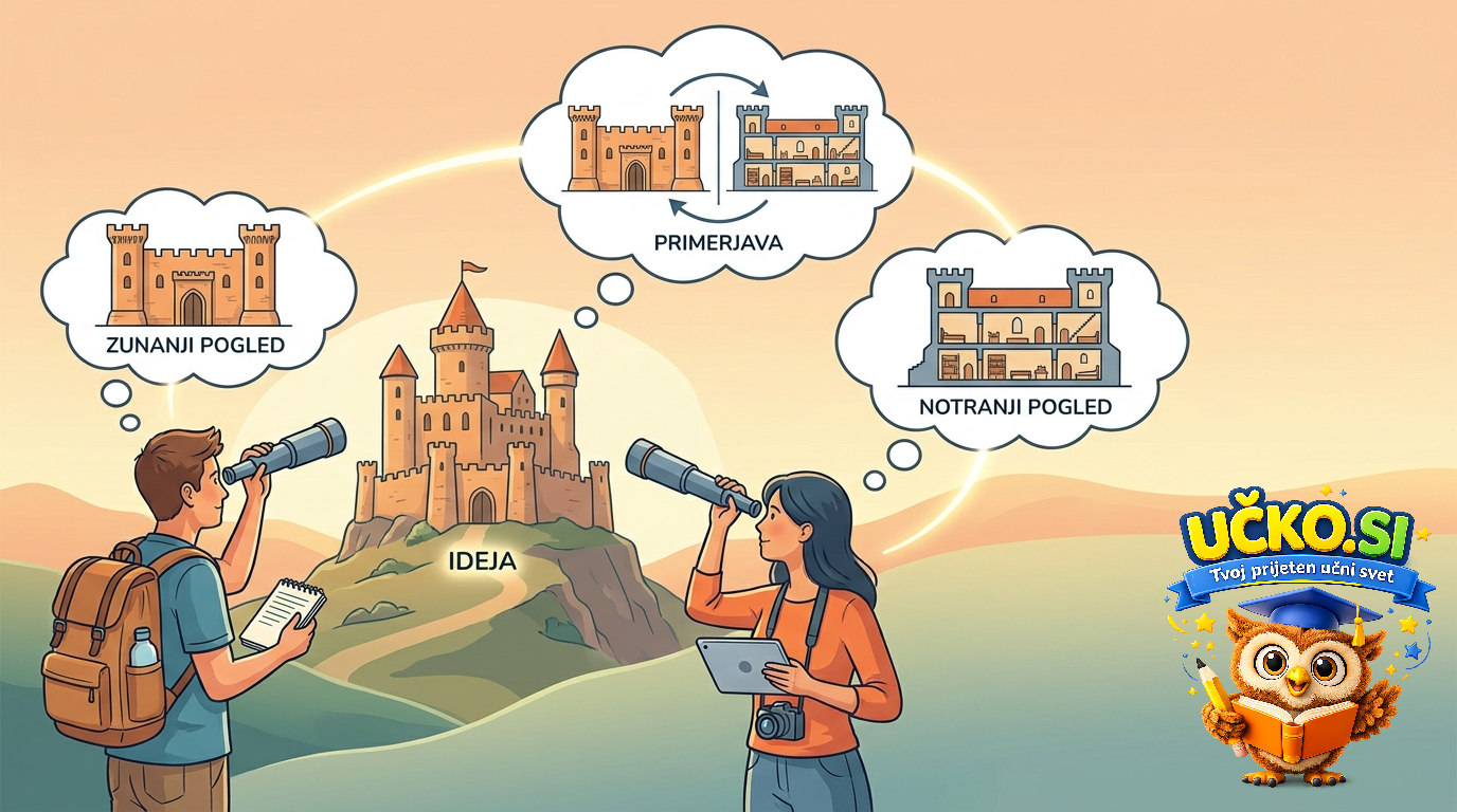 Ilustracija: Comparing ideas and perspectives