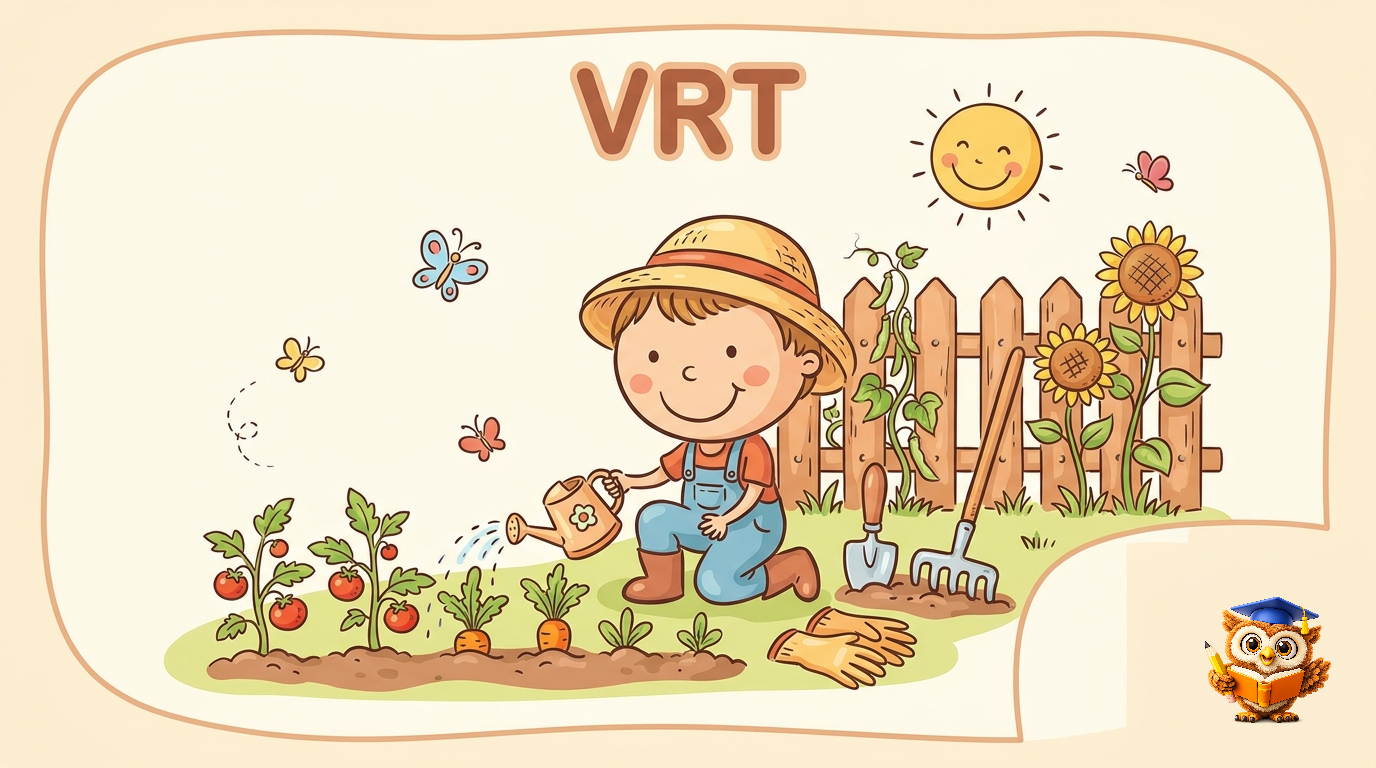 Ilustracija: Delo na domačem vrtu