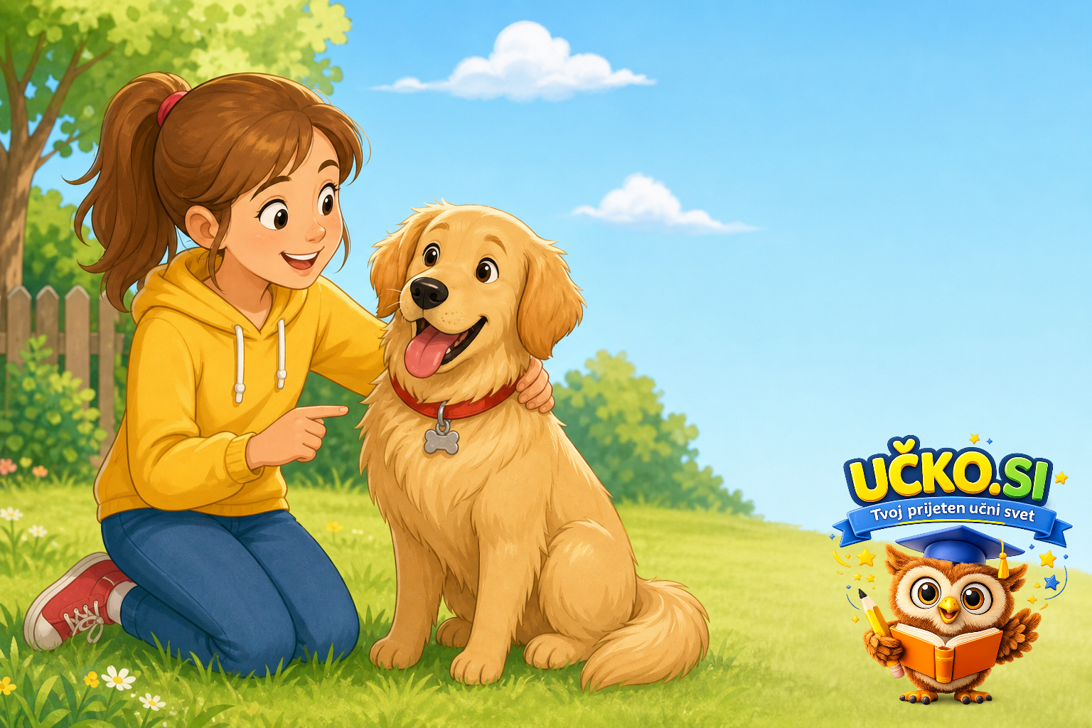 Ilustracija: Describing a pet