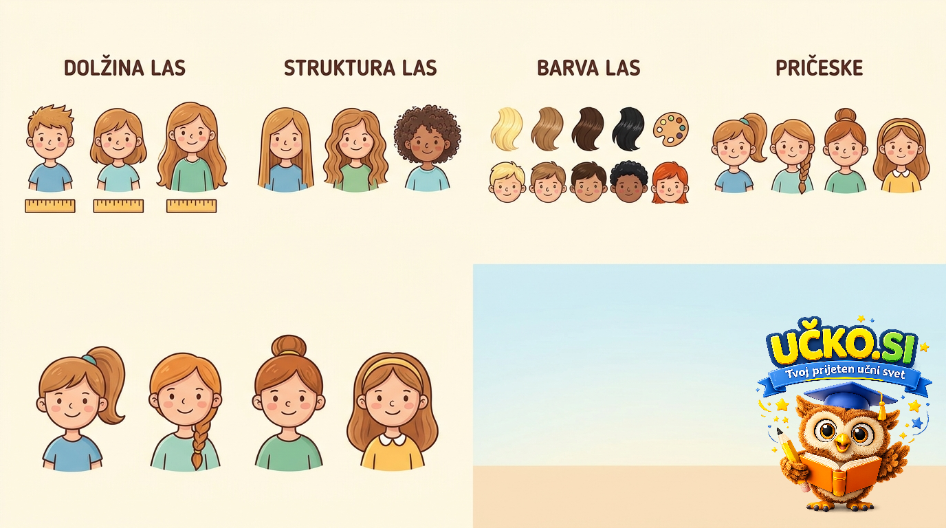 Ilustracija: describing hair and hairstyles
