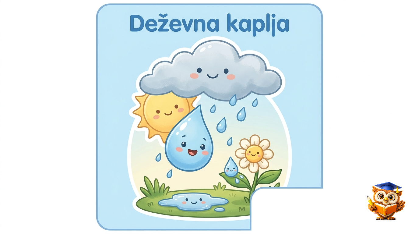 Ilustracija: Deževna kaplja