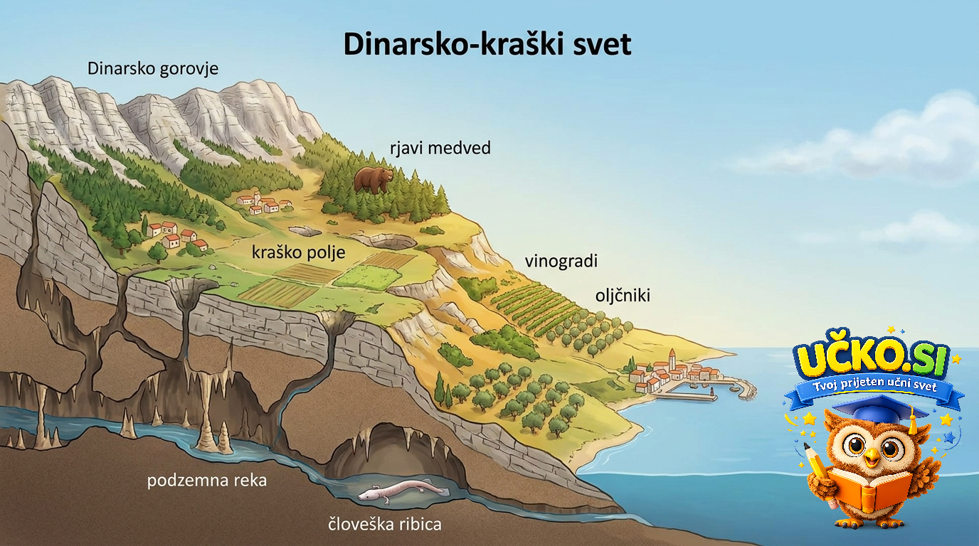 Ilustracija: Dinarsko-kraški svet