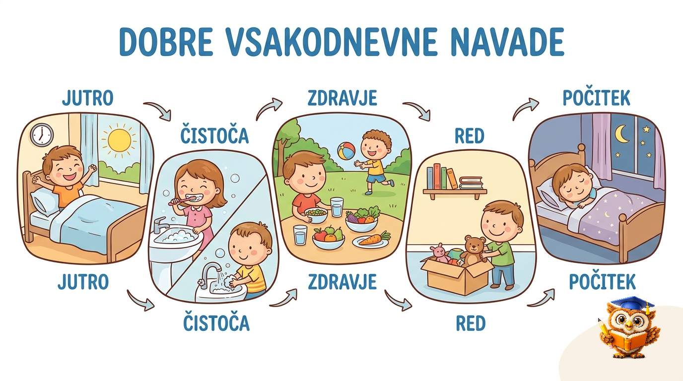 Ilustracija: Dobre vsakodnevne navade