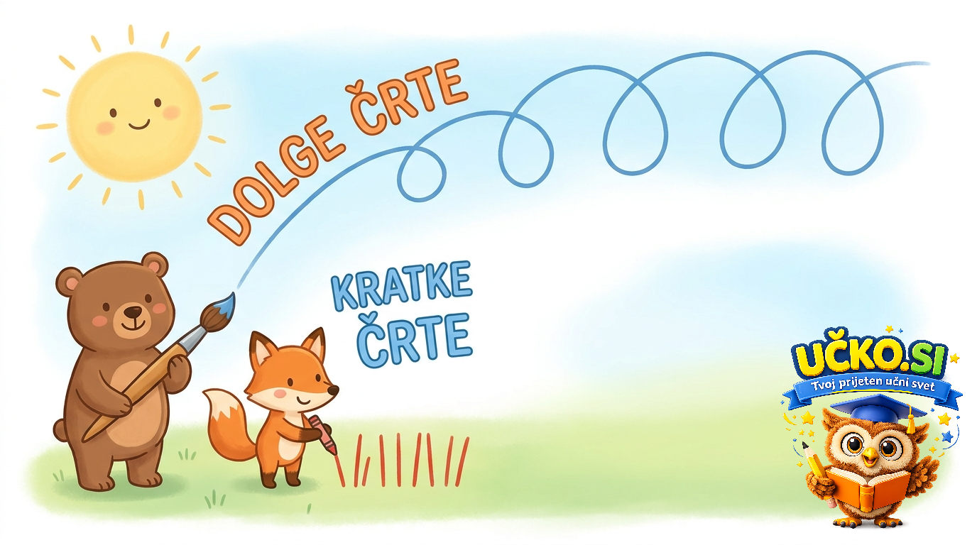 Ilustracija: Dolge in kratke črte