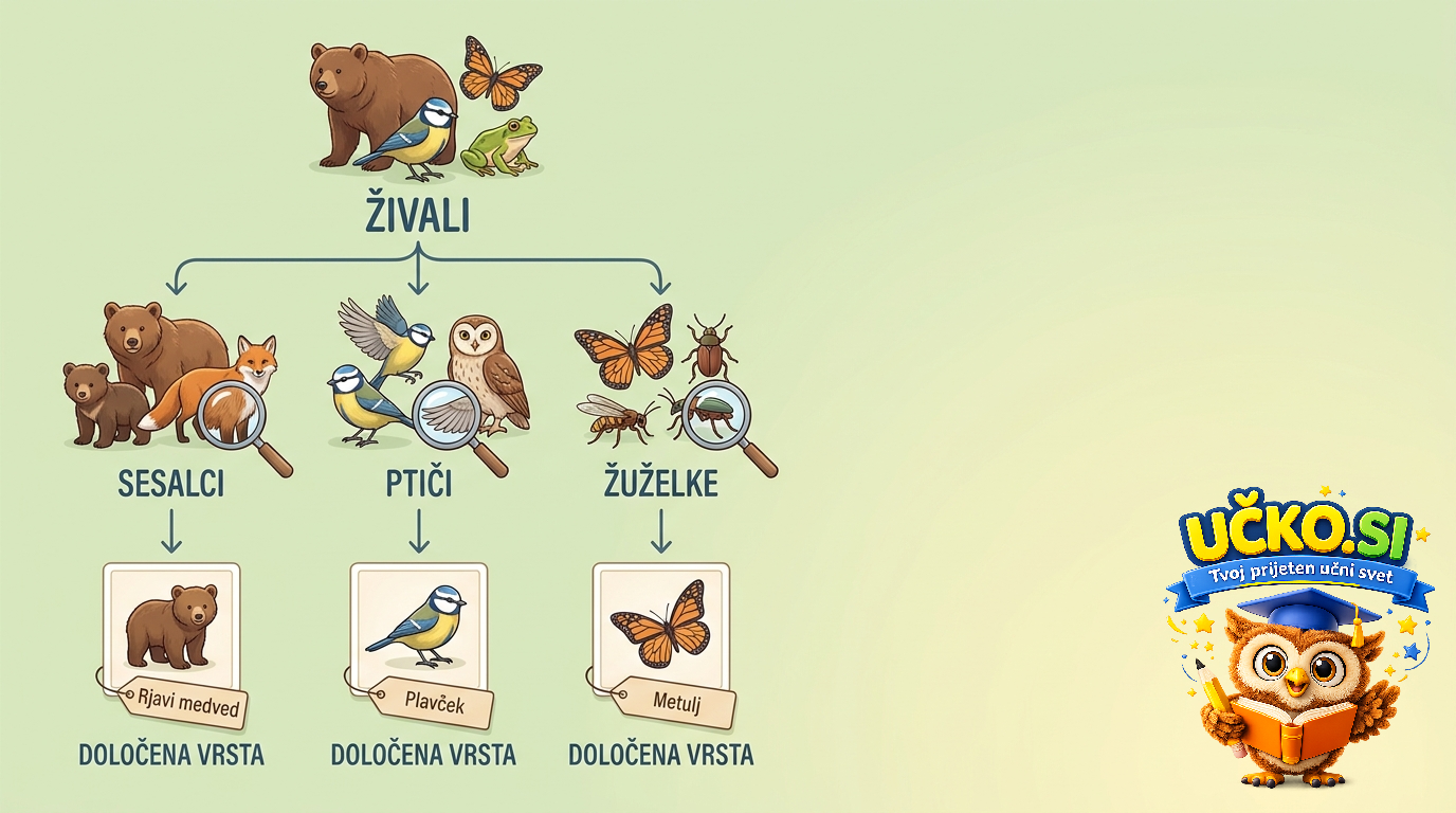 Ilustracija: Določanje in opredeljevanje vrst