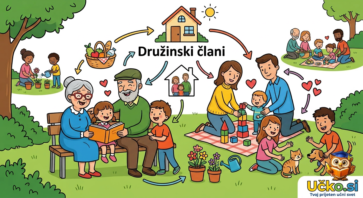 Ilustracija: Družinski člani