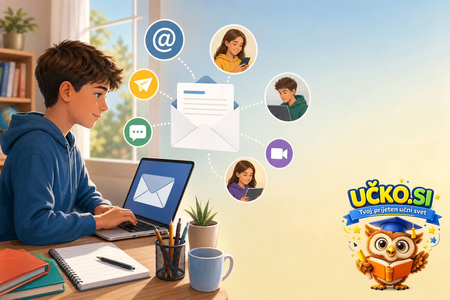 Ilustracija: E-pošta in digitalno sporazumevanje