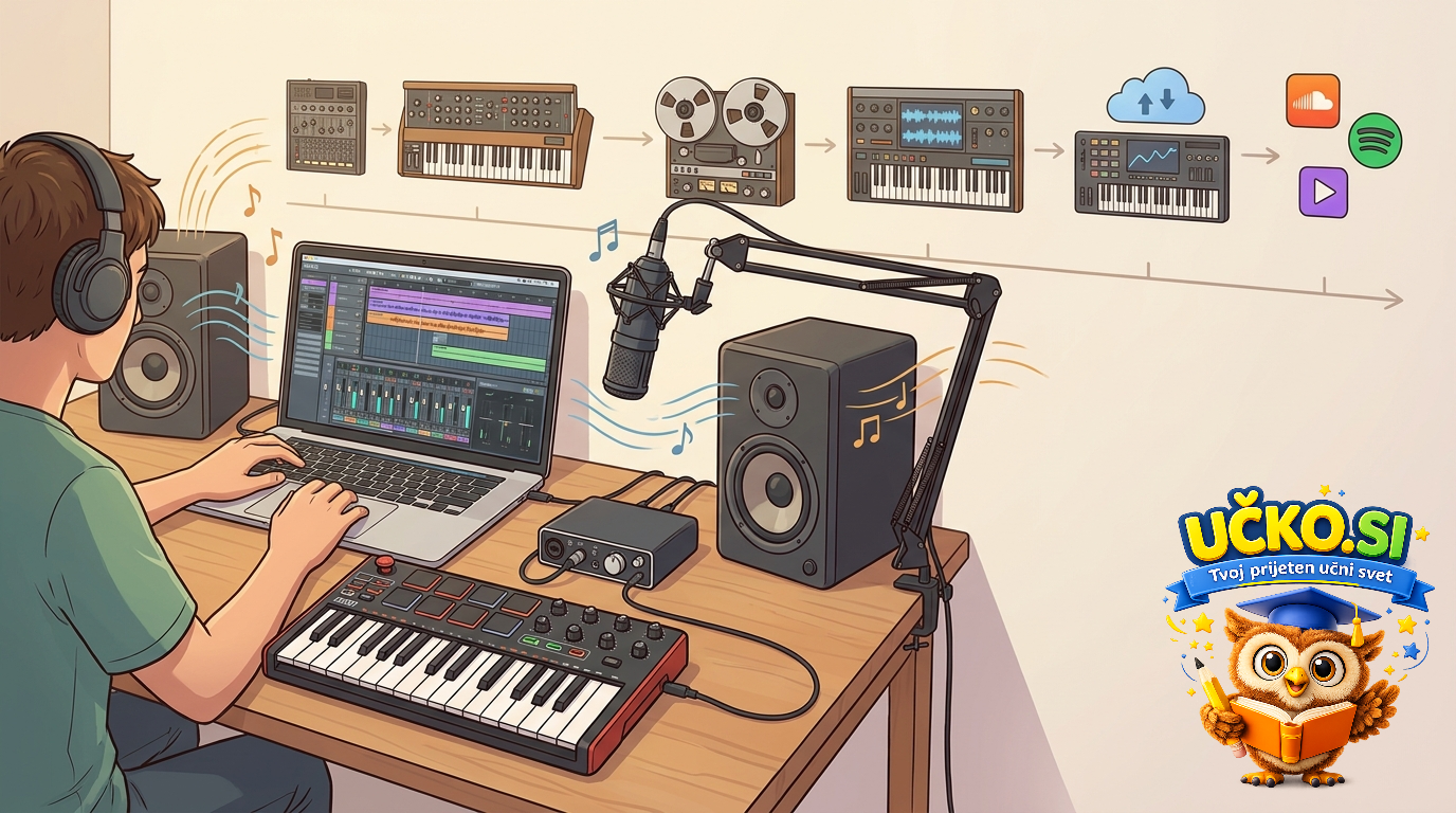 Ilustracija: Elektronska glasba in digitalna produkcija