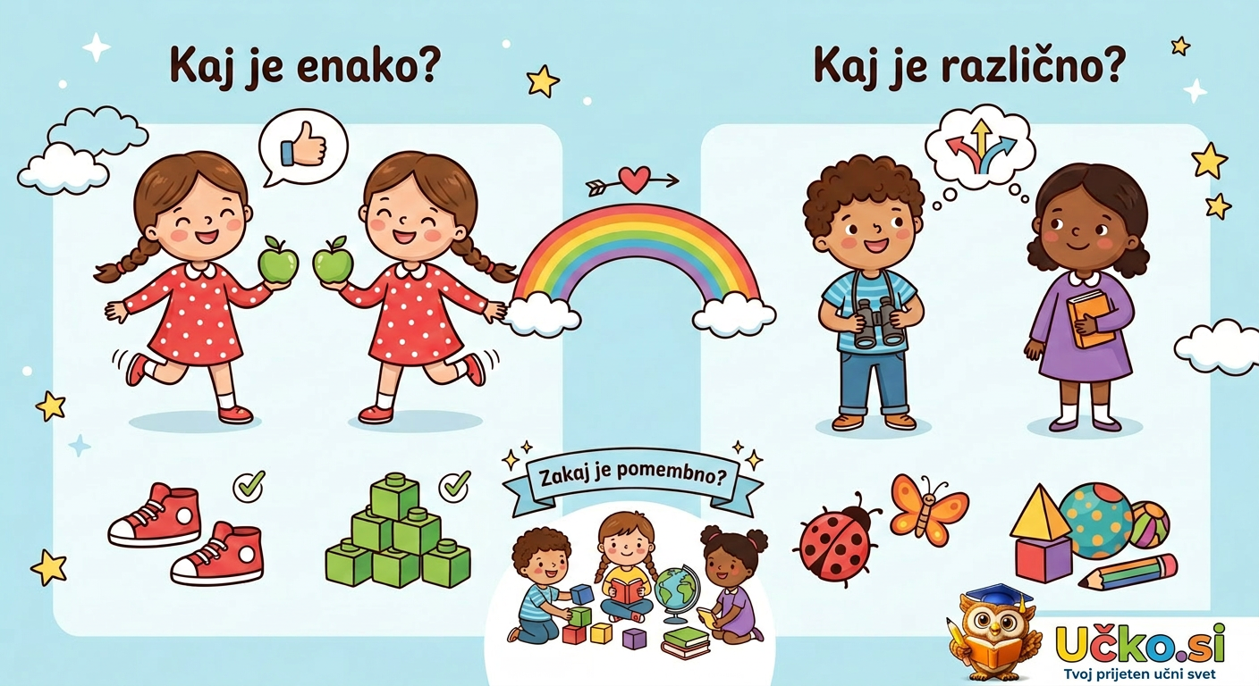 Ilustracija: Enako in različno