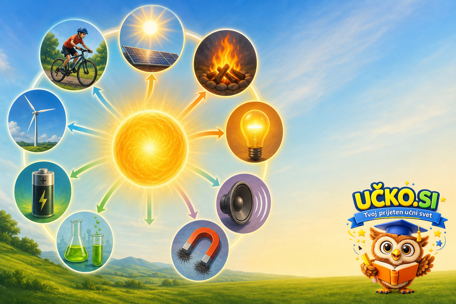 Ilustracija: Energija in njene oblike