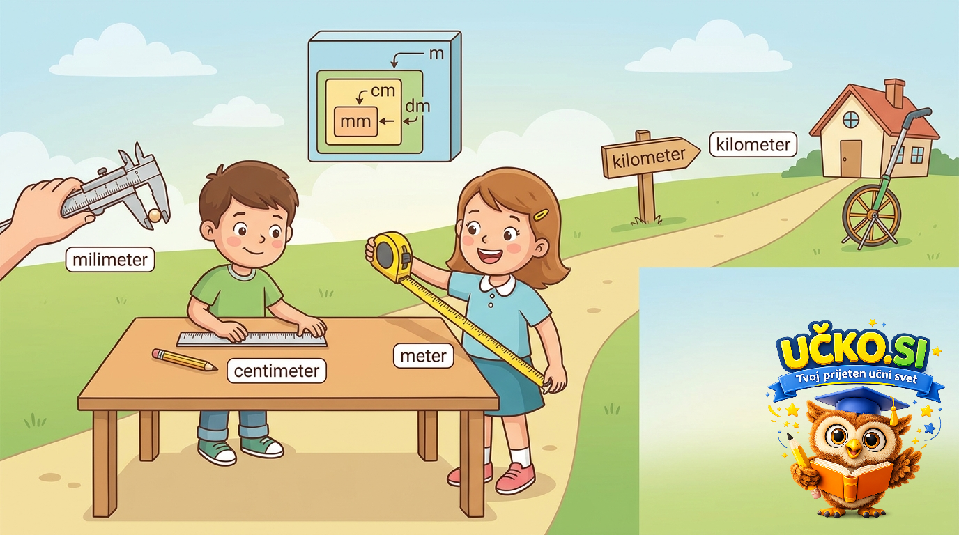 Ilustracija: Enote za dolžino