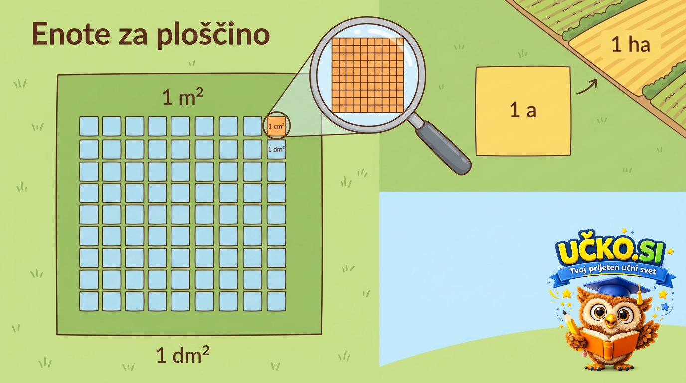 Ilustracija: Enote za ploščino