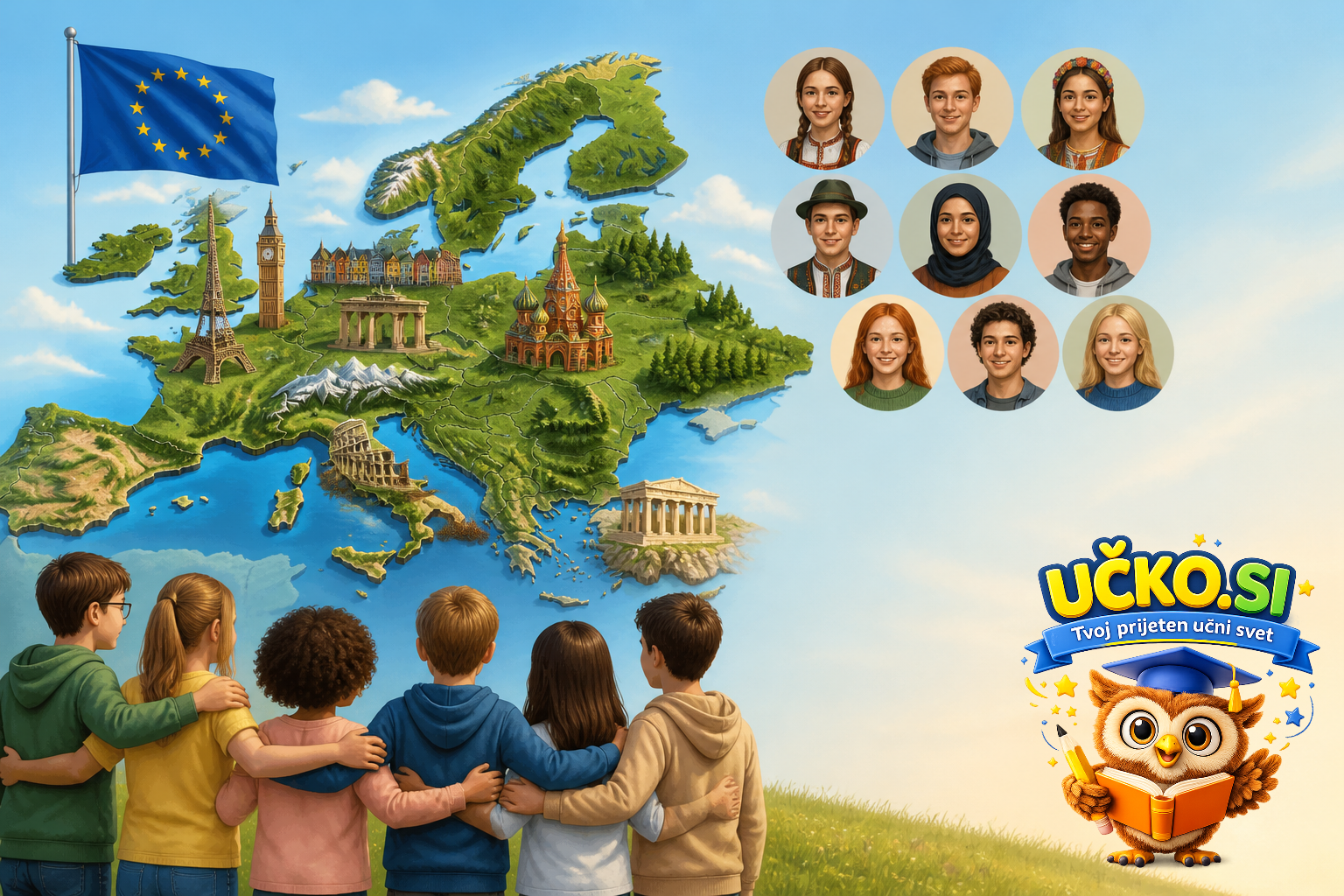 Ilustracija: Europe and the European Union