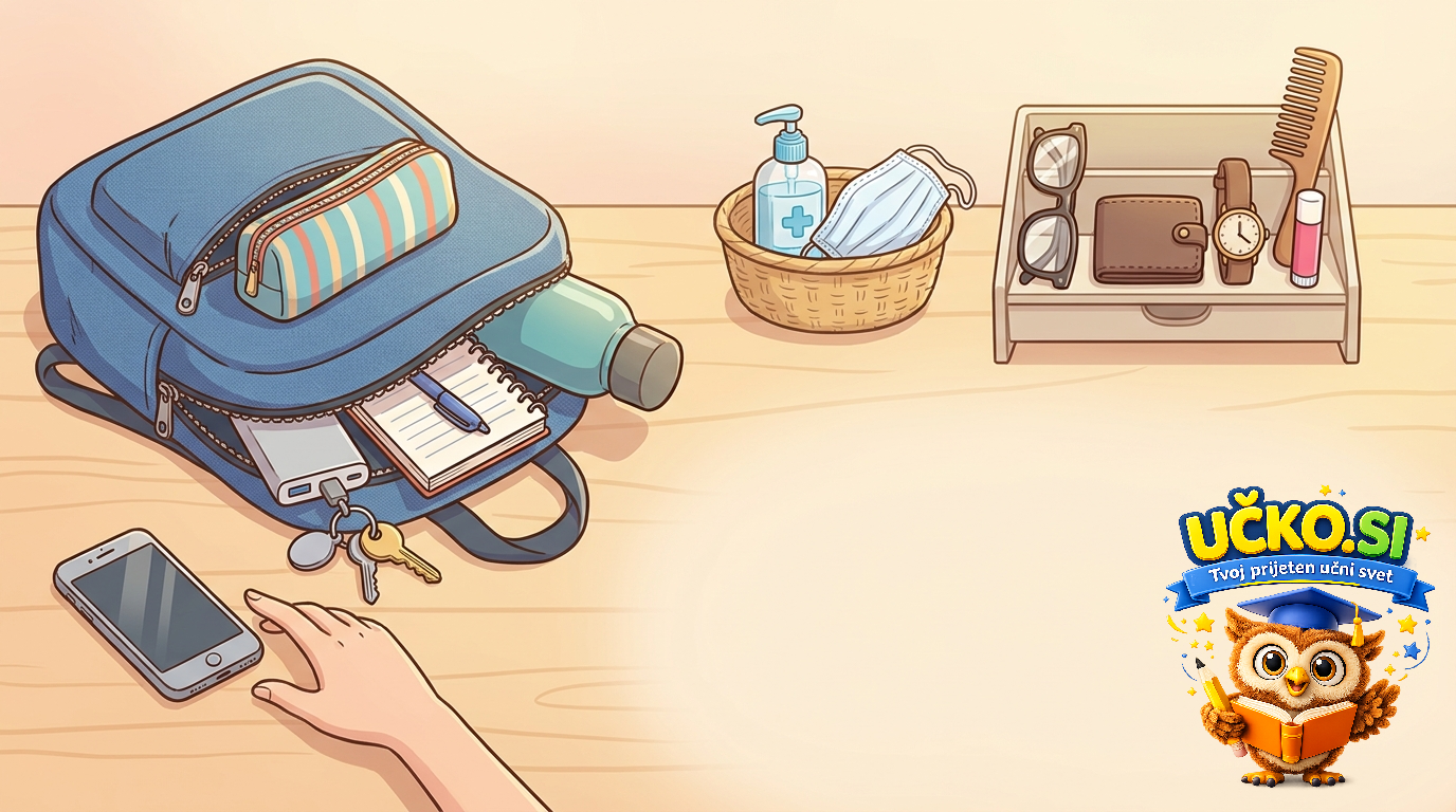 Ilustracija: everyday personal items