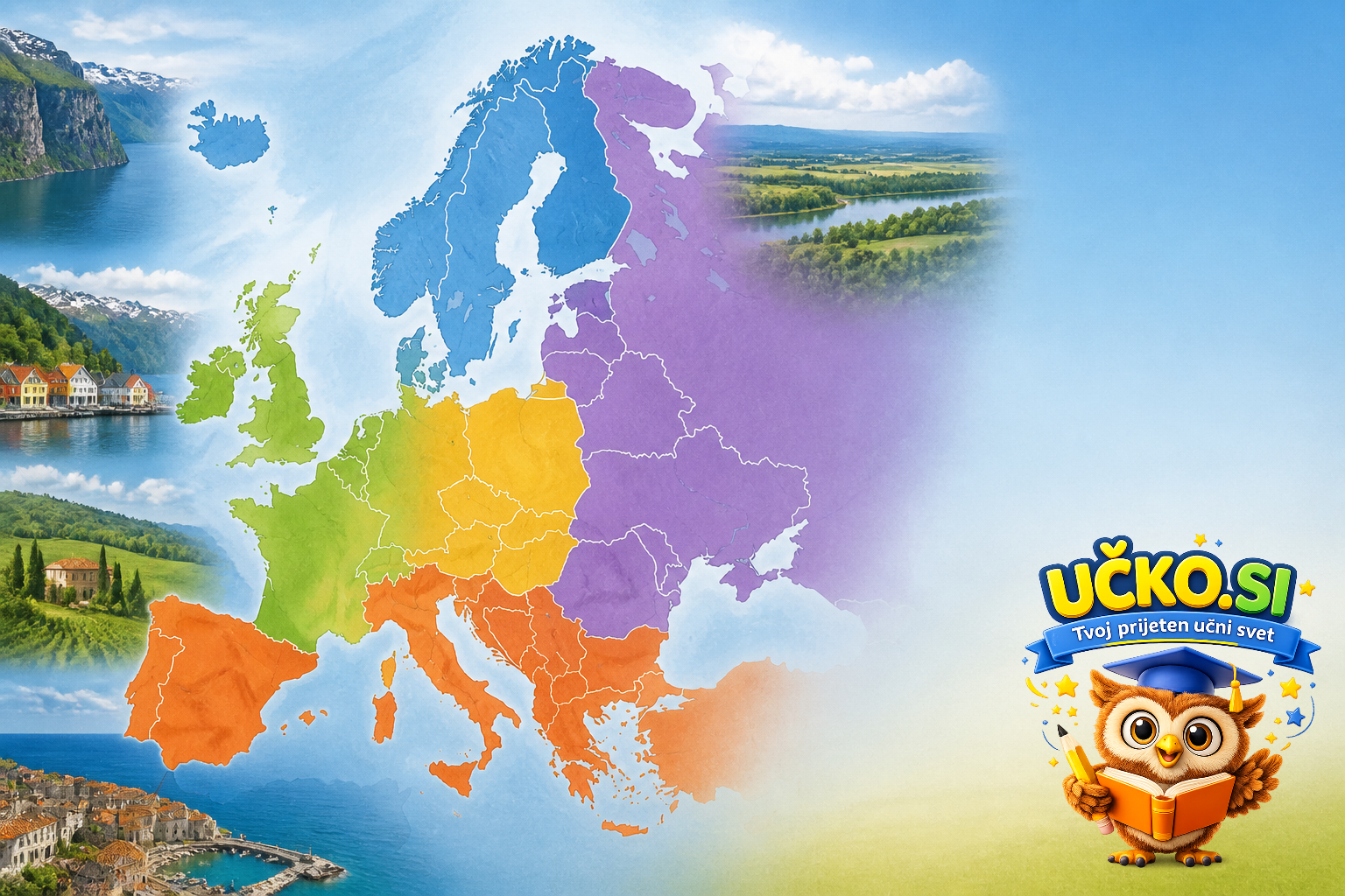Ilustracija: Evropske geografske regije