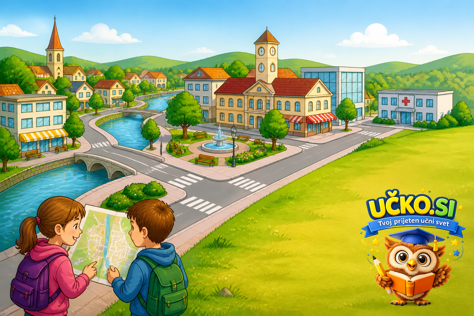 Ilustracija: Exploring the Town
