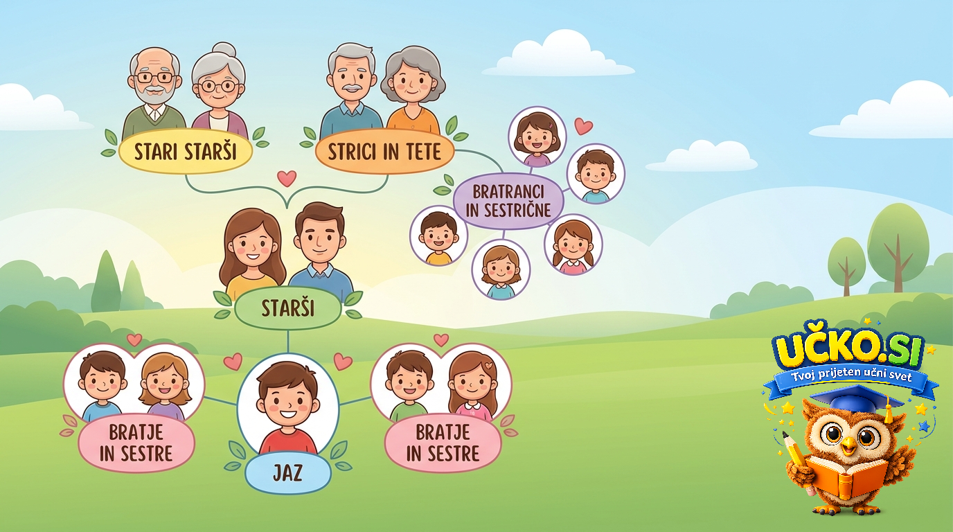 Ilustracija: family members and relatives