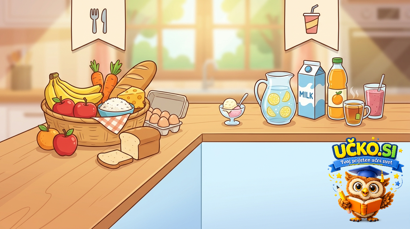 Ilustracija: food and drinks