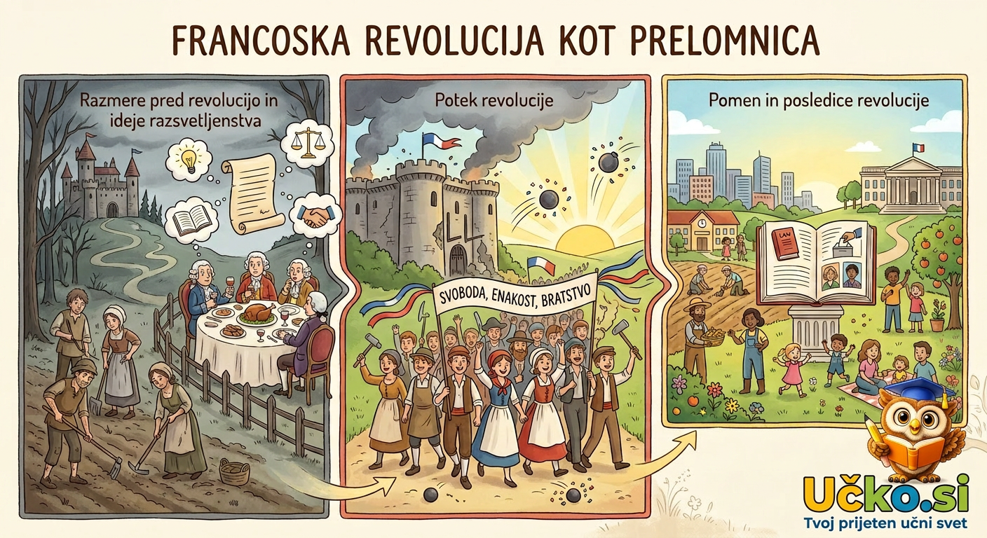 Ilustracija: Francoska revolucija kot prelomnica