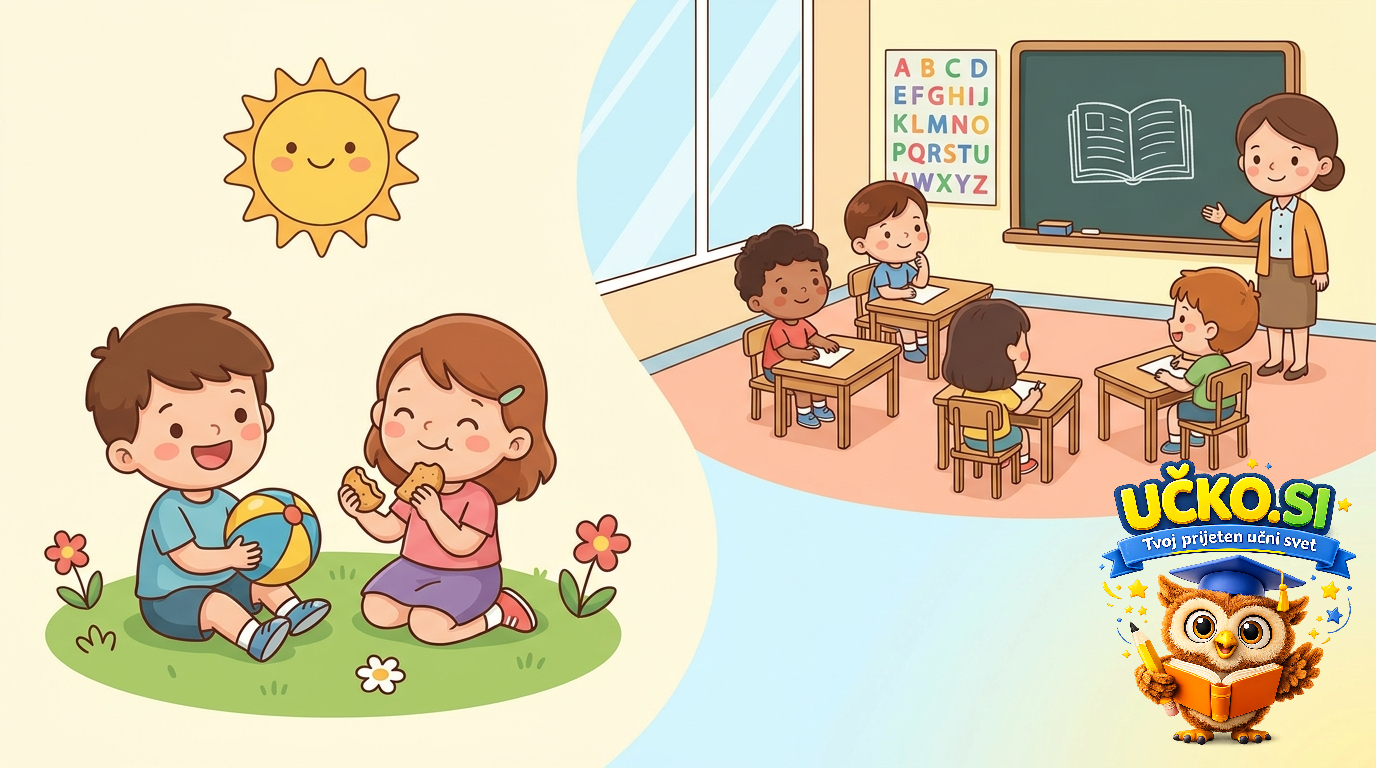 Ilustracija: Friends and classmates