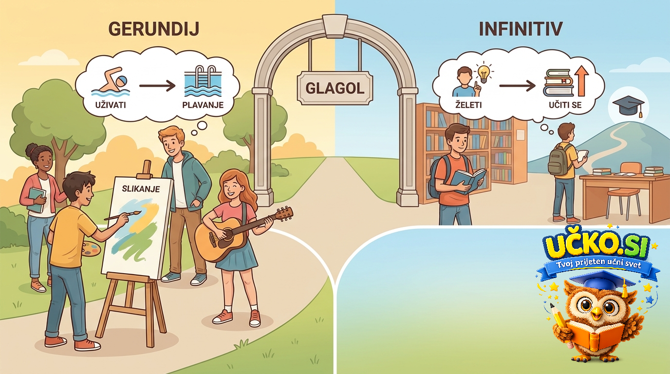 Ilustracija: Gerund and infinitive