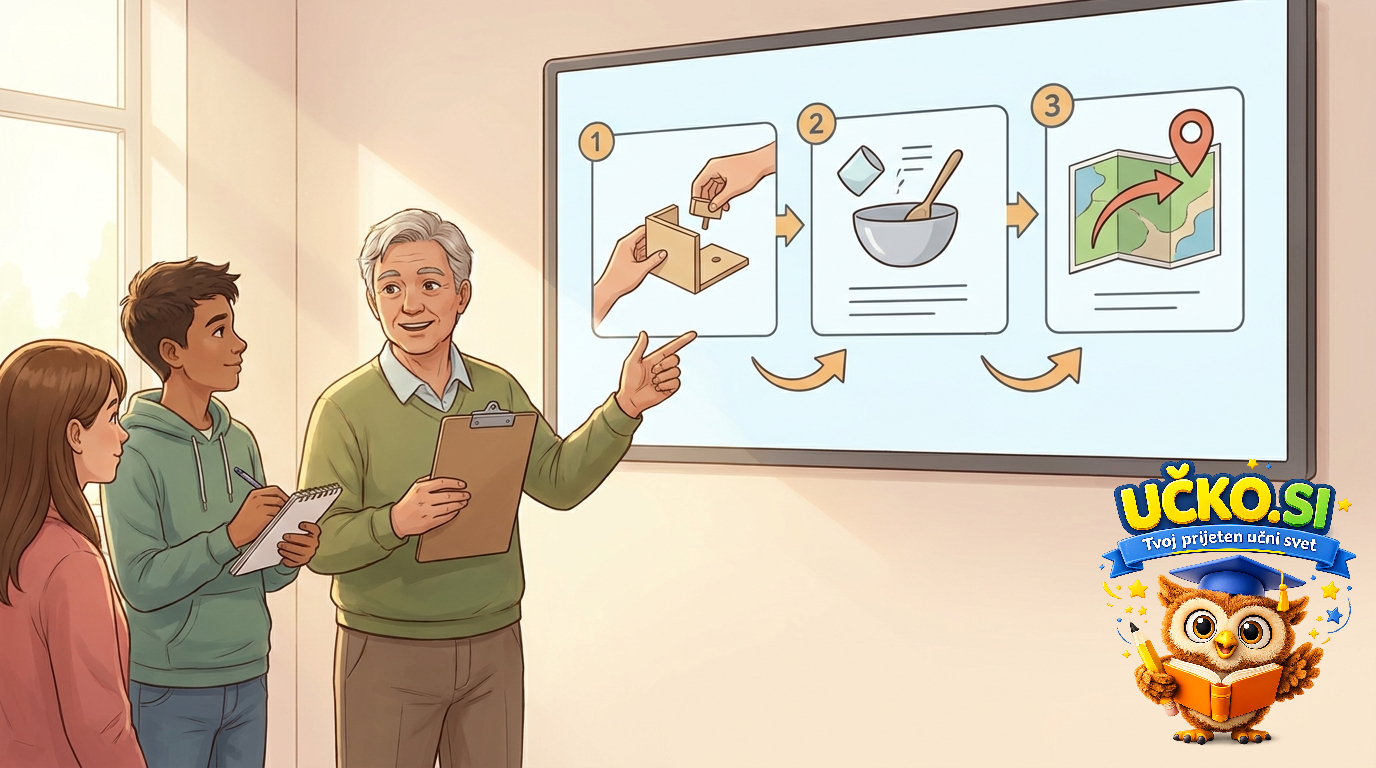 Ilustracija: Giving instructions