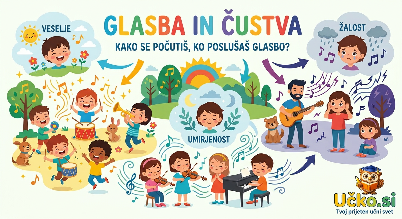 Ilustracija: Glasba in čustva