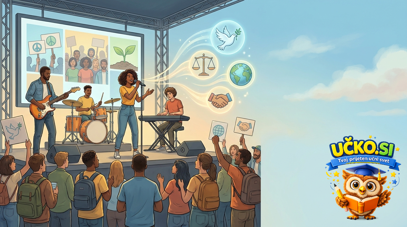 Ilustracija: Glasba kot družbeni komentar