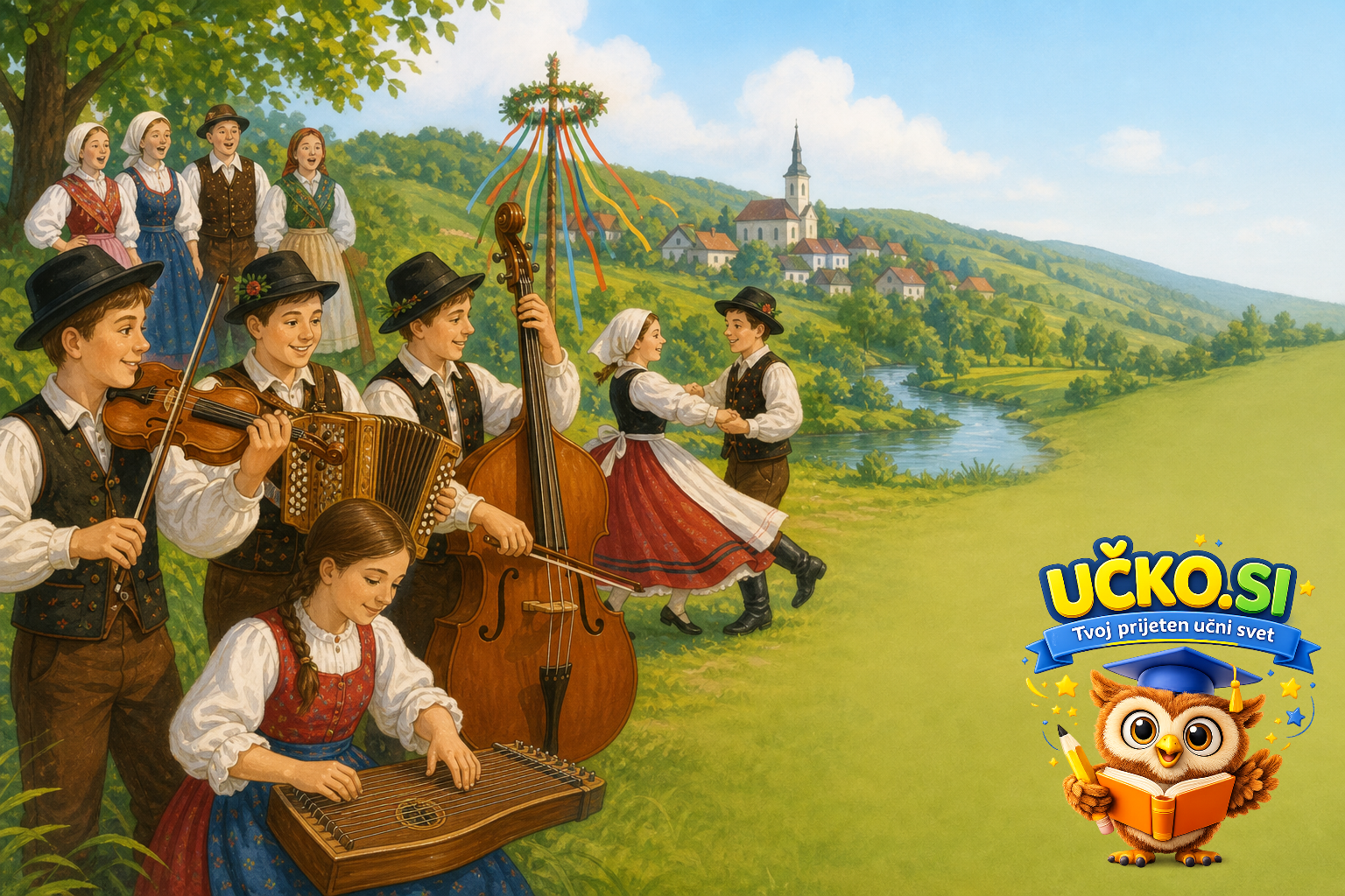 Ilustracija: Glasbena dediščina Dolenjske