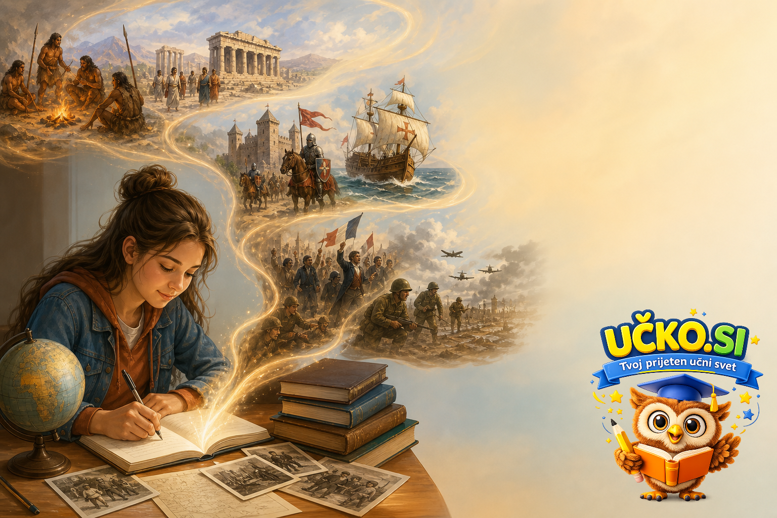 Ilustracija: historical events and storytelling