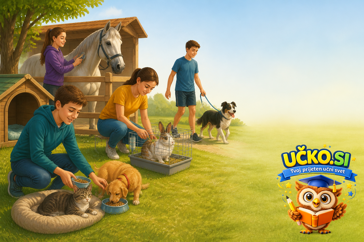 Ilustracija: How we take care of animals
