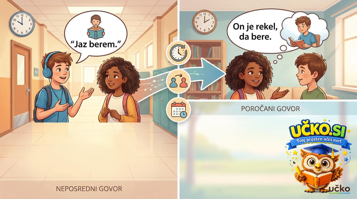 Ilustracija: Indirect and reported speech