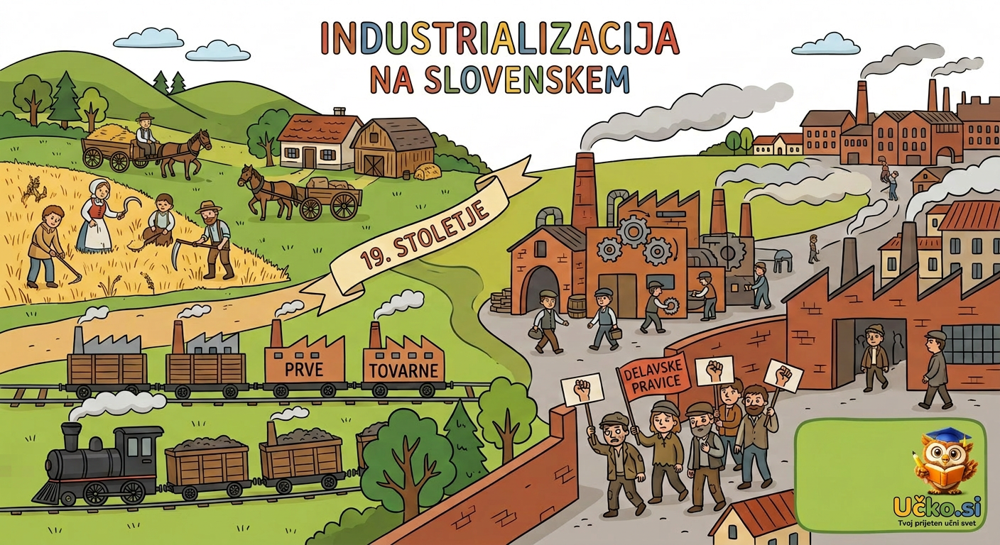 Ilustracija: Industrializacija na Slovenskem