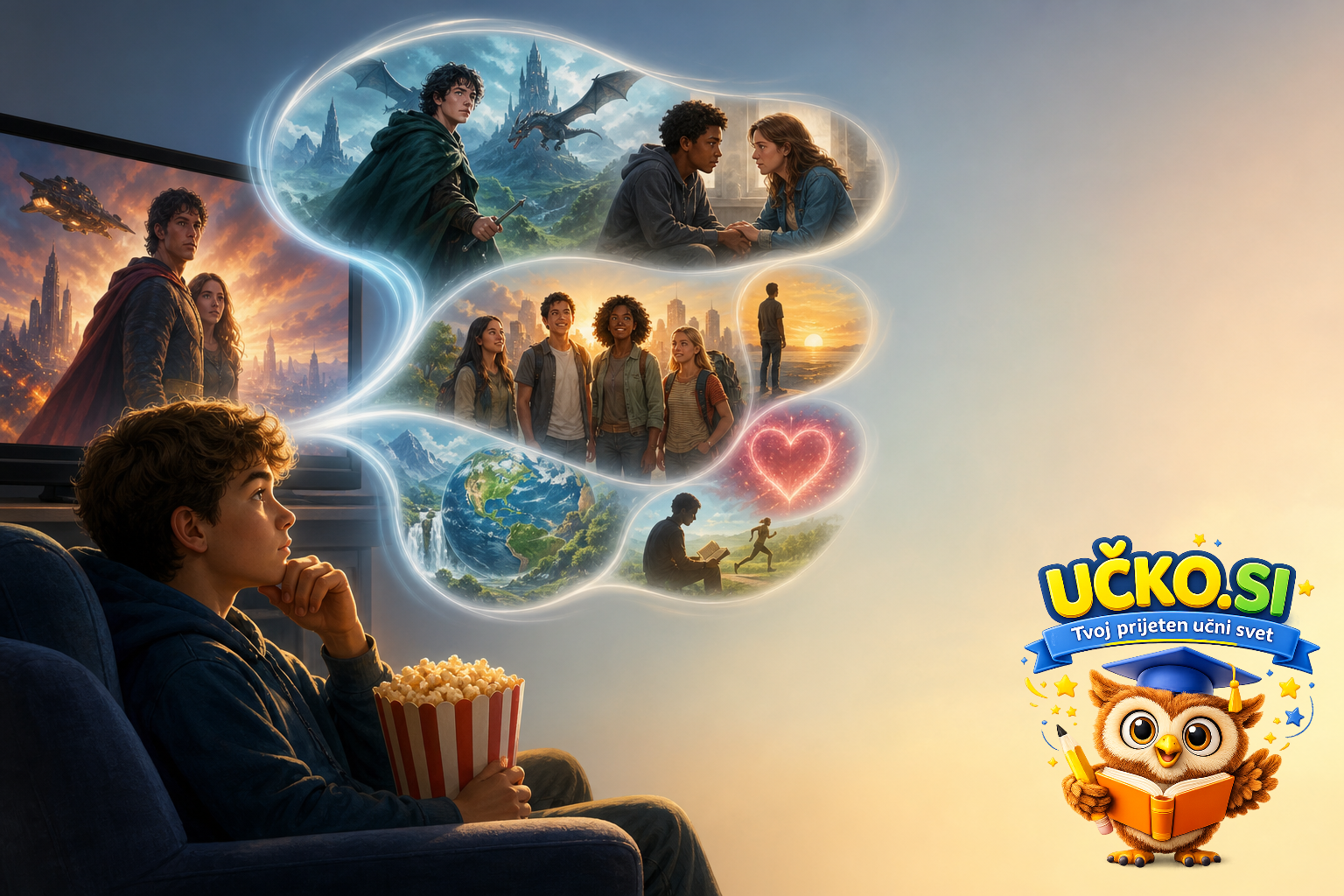 Ilustracija: influence of films on thinking