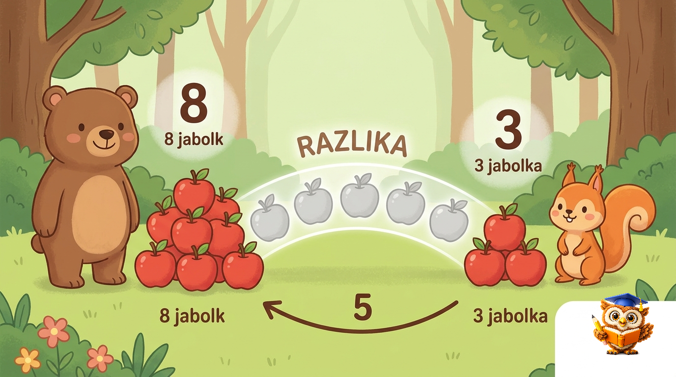 Ilustracija: Iščem razliko med števili