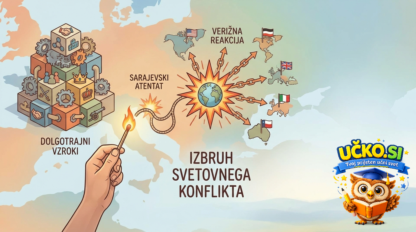 Ilustracija: Izbruh svetovnega konflikta