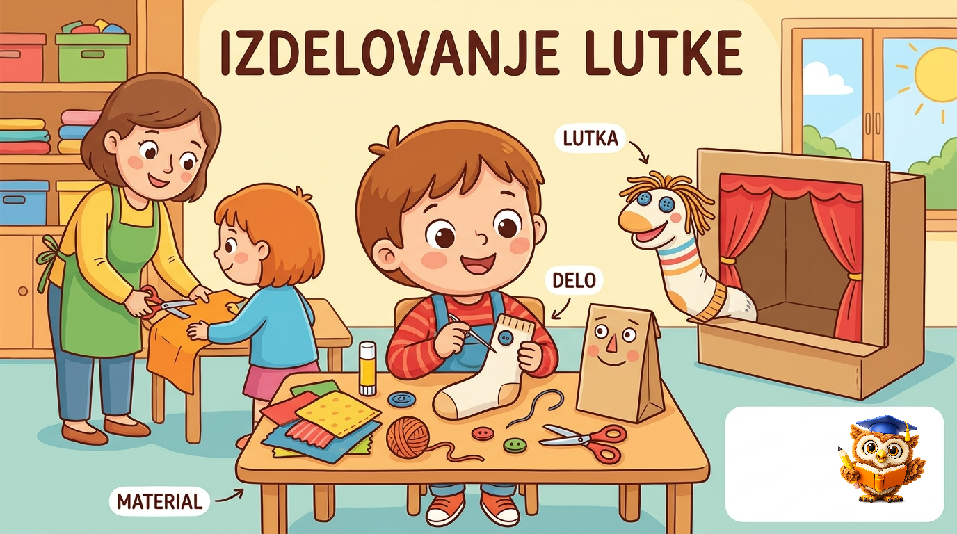 Ilustracija: Izdelovanje lutke