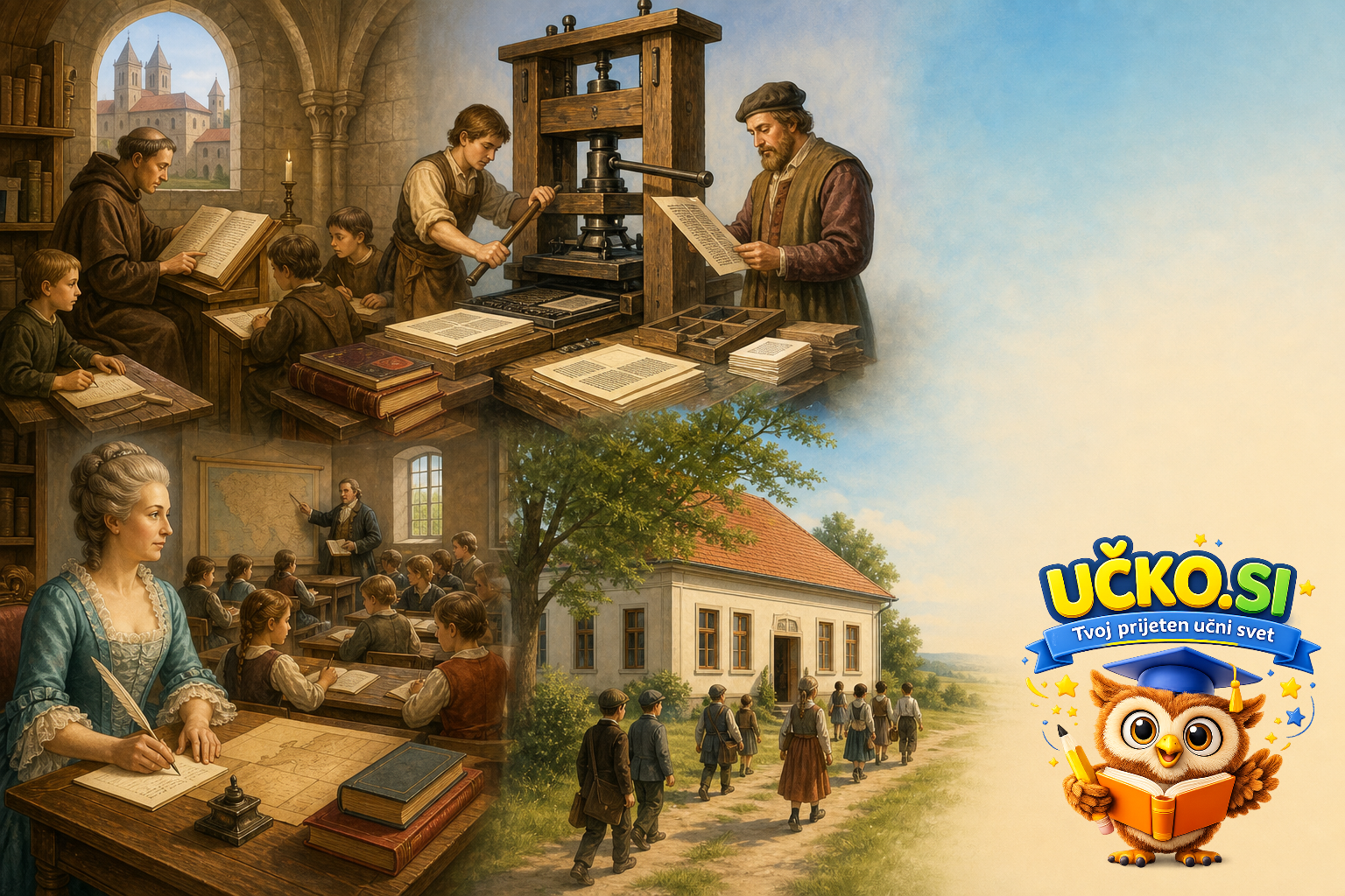 Ilustracija: Izobraževanje in šole